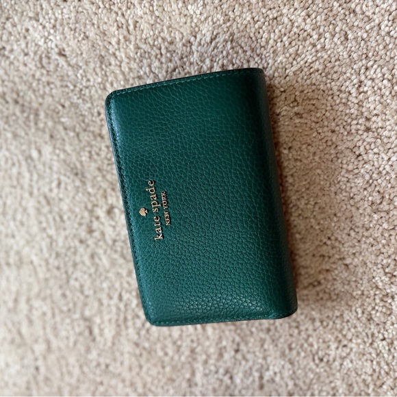 kate spade Handbags - Kate Spade Madison Forest Green Leather Billfold